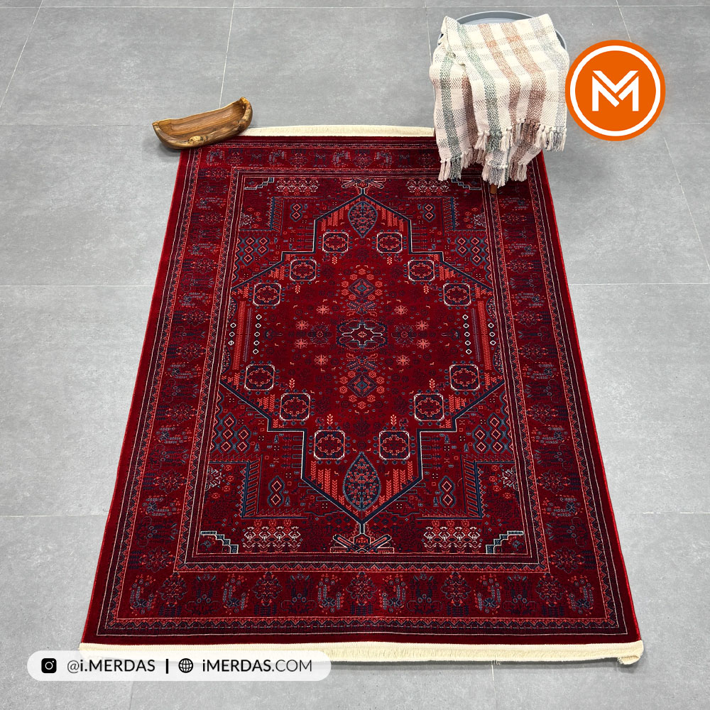 فرش گبه درختی LSK زمینه تمام رنگ